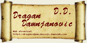 Dragan Damnjanović vizit kartica